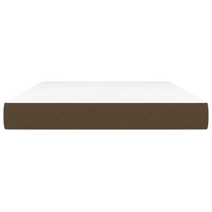 Materasso a Molle Marrone Scuro 140x190x20 cm in Tessuto - homemem39