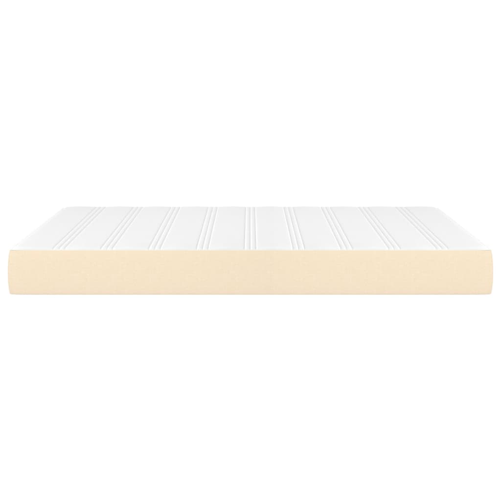 Materasso a Molle Insacchettate Rigidità Media Cream 140x190x20 cm in Tessuto | homemem39