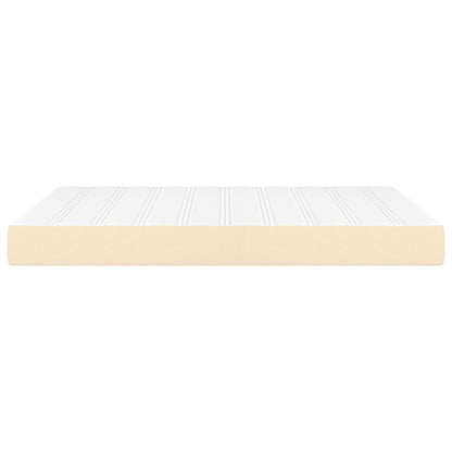 Materasso a Molle Insacchettate Rigidità Media Cream 140x190x20 cm in Tessuto | homemem39
