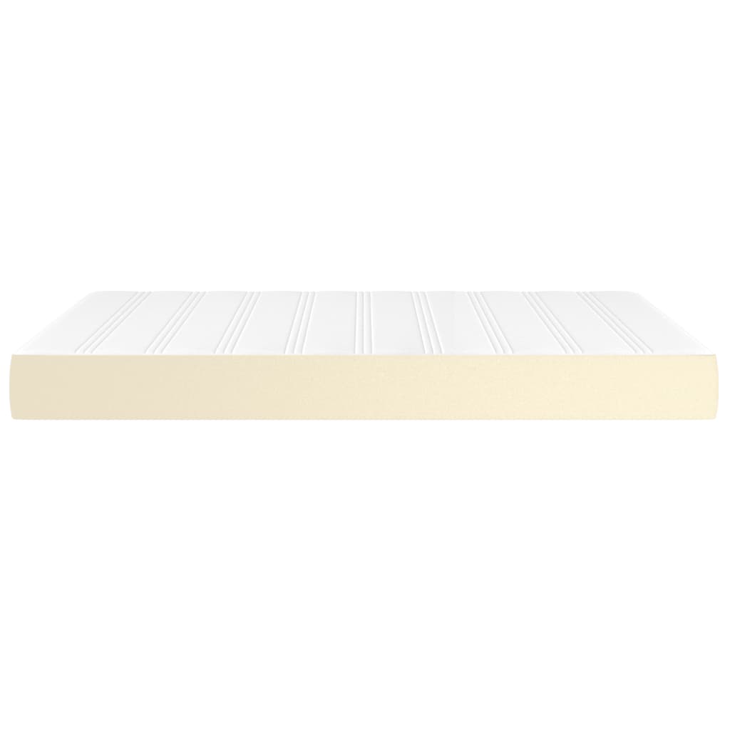 Materasso a Molle Insacchettate Rigidità Media Crema 140x190x20 cm in Similpelle - homemem39