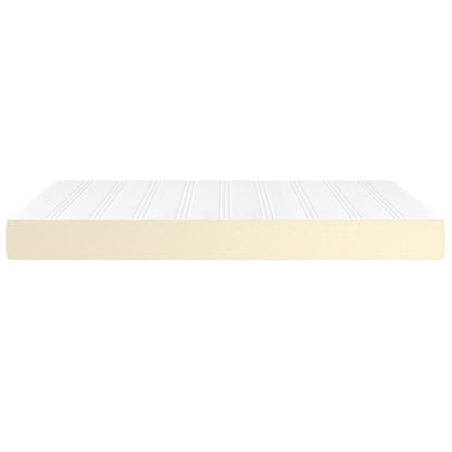 Materasso a Molle Insacchettate Rigidità Media Crema 140x190x20 cm in Similpelle - homemem39
