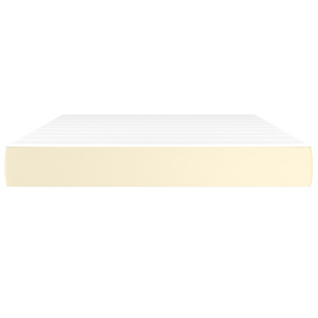 Materasso a Molle Crema 140x200x20 cm in Similpelle - homemem39