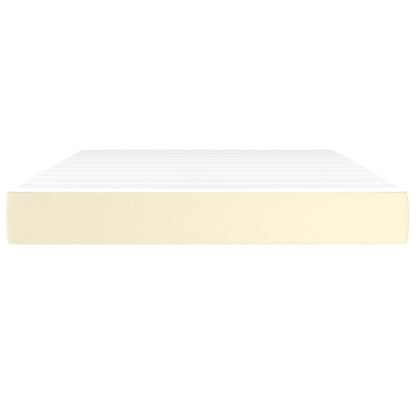 Materasso a Molle Crema 140x200x20 cm in Similpelle - homemem39