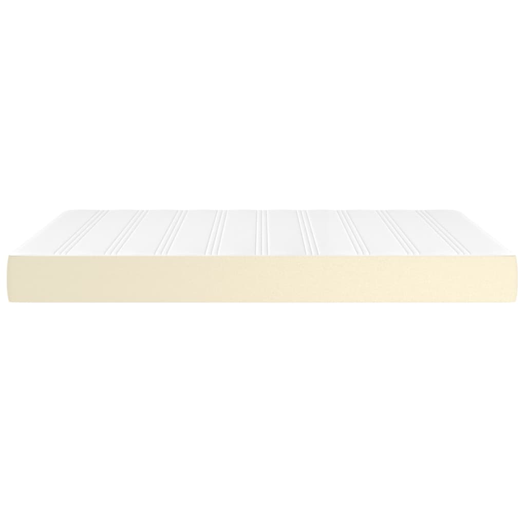 Materasso a Molle Insacchettate Rigidità Media Crema 140x200x20 cm in Similpelle | homemem39