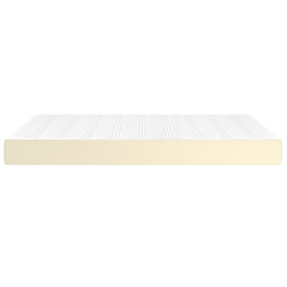 Materasso a Molle Insacchettate Rigidità Media Crema 140x200x20 cm in Similpelle | homemem39