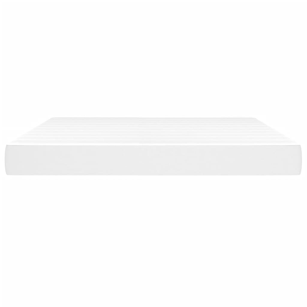 Materasso a Molle Bianco 160x200x20 cm in Similpelle - homemem39