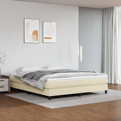 Materasso a Molle Insacchettate Rigidità Media Crema 160x200x20 cm in Similpelle | homemem39
