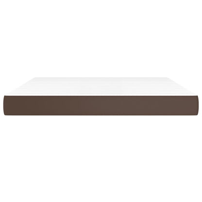 Materasso a Molle Marrone 160x200x20 cm in Similpelle - homemem39