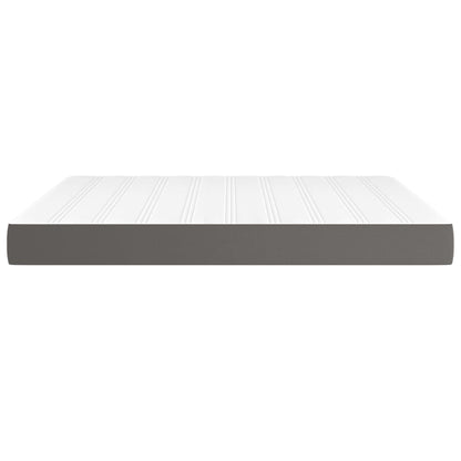 Materasso a Molle Insacchettate Rigidità Media Grigio 160x200x20 cm in Similpelle | homemem39