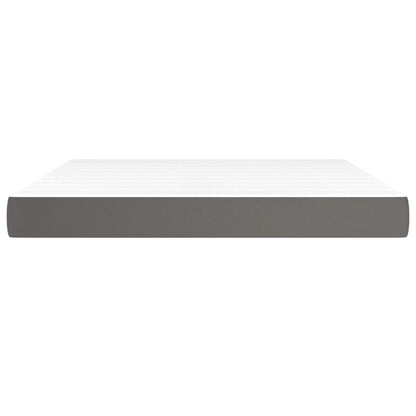 Materasso a Molle Grigio 180x200x20 cm in Similpelle - homemem39