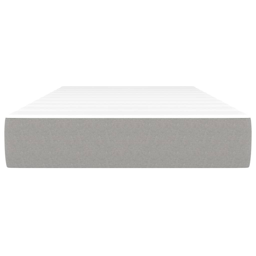 Materasso a Molle Insacchettate Rigidità Media Grigio Chiaro 100x203x20cm Twin XL in Tessuto | homemem39