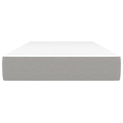 Materasso a Molle Insacchettate Rigidità Media Grigio Chiaro 100x203x20cm Twin XL in Tessuto | homemem39