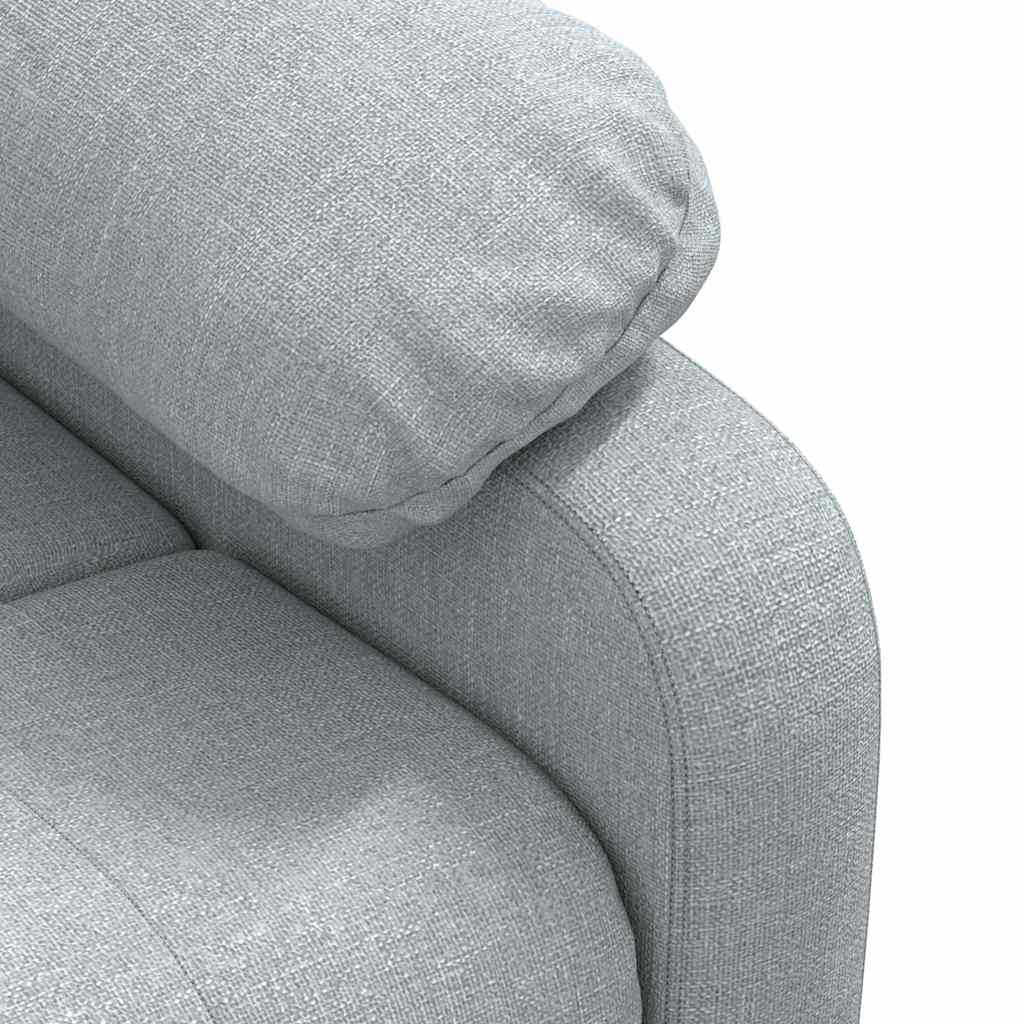 Poltrona Reclinabile in Tessuto Grigio Chiaro