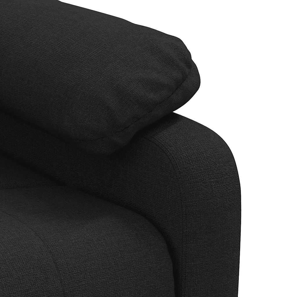 Poltrona Reclinabile in Tessuto Nero | homemem39