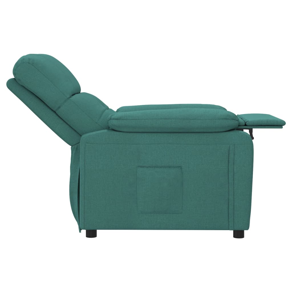 Poltrona Reclinabile in Tessuto Verde Scuro | homemem39