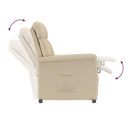 Poltrona Recliner Crema Crema 70.5 x 96.5 x 95 cm