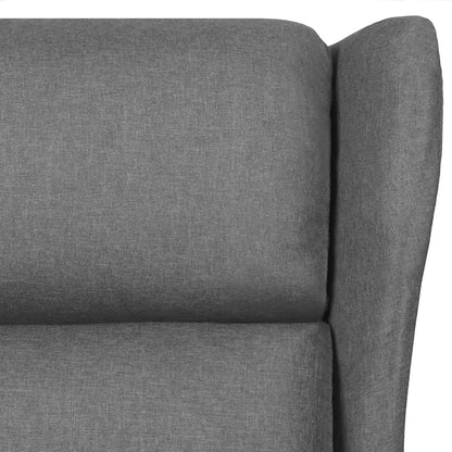 Poltrona Massaggiante in Tessuto Grigio Chiaro