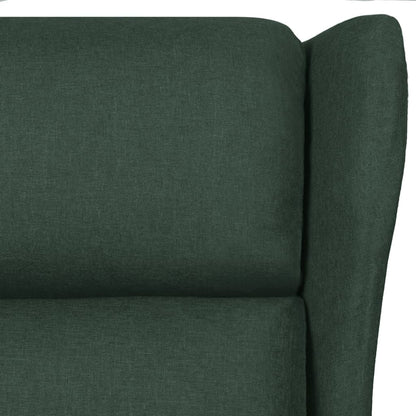 Poltrona Massaggiante Verde Scuro in Tessuto