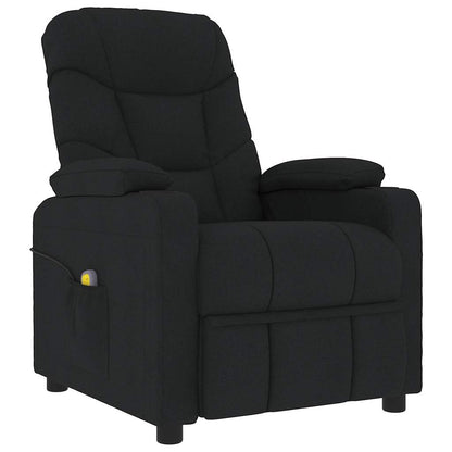 Poltrona Reclinabile in Tessuto Nero - homemem39