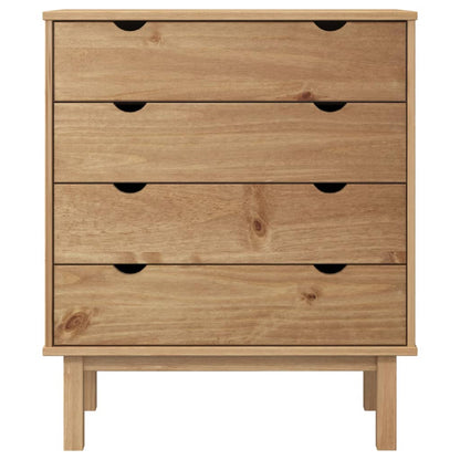 Cassettiera OTTA 76,5x39,5x90 cm in Legno Massello di Pino - homemem39