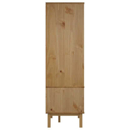 Armadio OTTA Marrone e Grigio 76,5x53x172 cm in Legno di Pino | homemem39