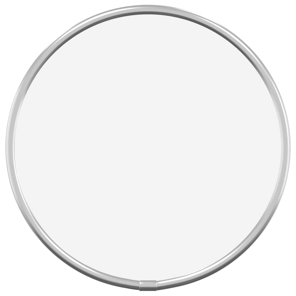 Specchio da Parete Argento Ø 20 cm Rotondo - homemem39