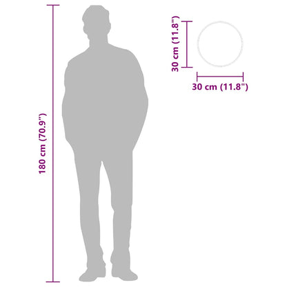 Specchio da Parete Dorato Ø 30 cm Rotondo | homemem39