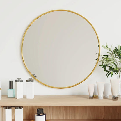 Specchio da Parete Dorato Ø 40 cm Rotondo | homemem39