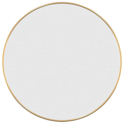 Specchio da Parete Dorato Ø 50 cm Rotondo - homemem39