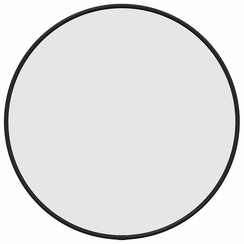Specchio da Parete Nero Ø 40 cm Rotondo | homemem39