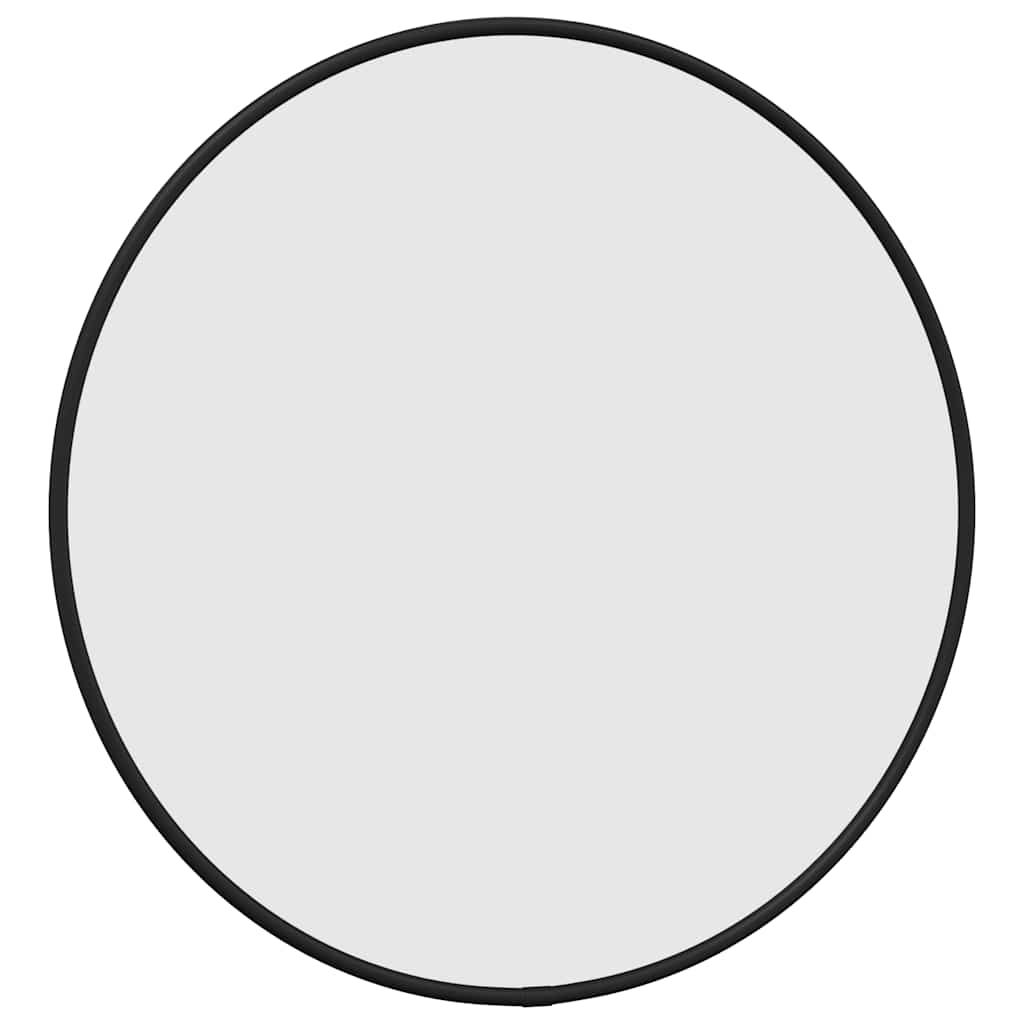 Specchio da Parete Nero Ø 40 cm Rotondo | homemem39