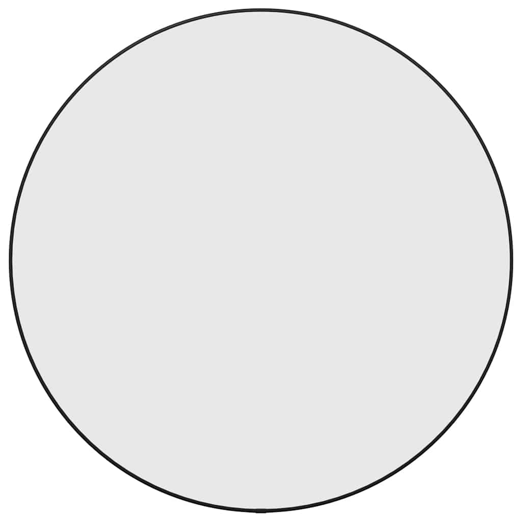 Specchio da Parete Nero Ø 60 cm Rotondo | homemem39