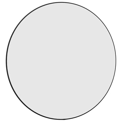 Specchio da Parete Nero Ø 60 cm Rotondo | homemem39