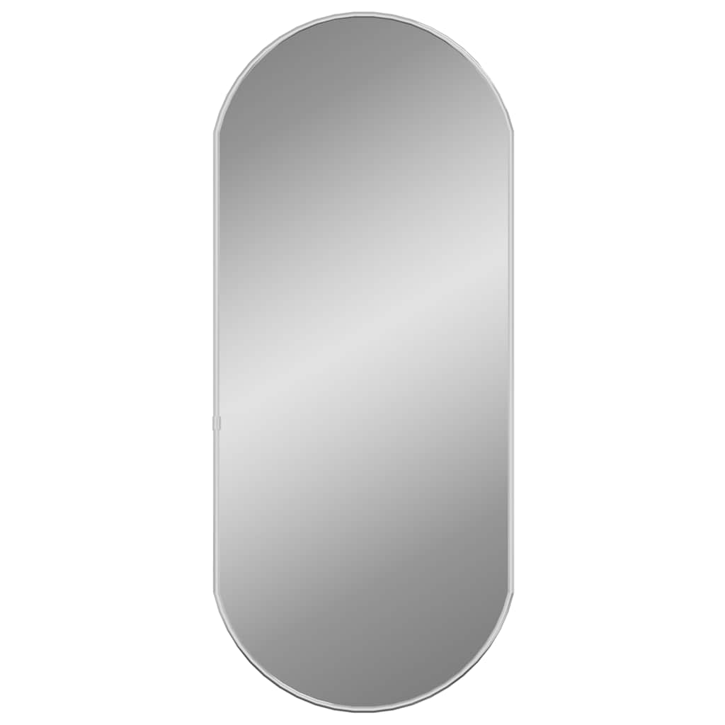 Specchio da Parete Argento 70x30 cm Ovale | homemem39