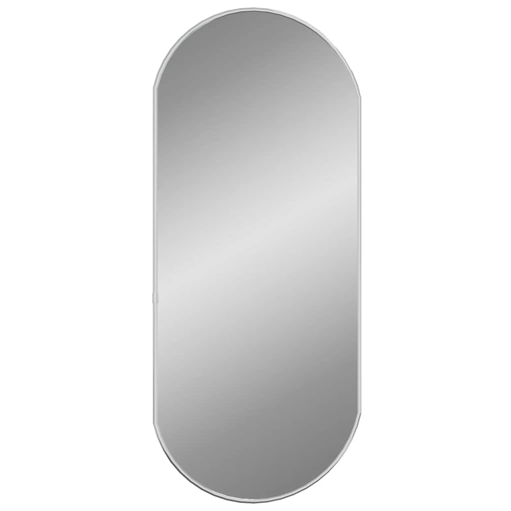 Specchio da Parete Argento 70x30 cm Ovale | homemem39