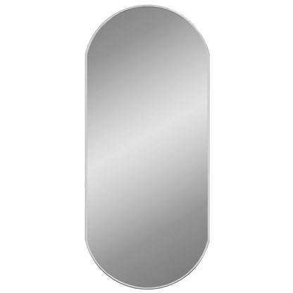 Specchio da Parete Argento 80x35 cm Ovale | homemem39
