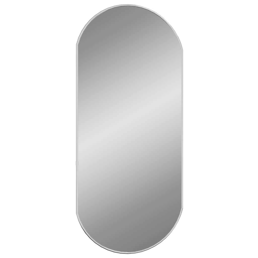 Specchio da Parete Argento 80x35 cm Ovale | homemem39
