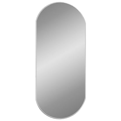 Specchio da Parete Argento 80x35 cm Ovale | homemem39