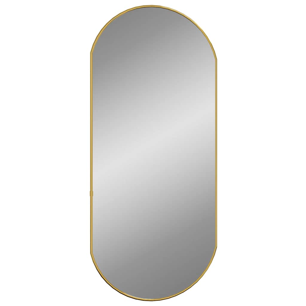 Specchio da Parete Dorato 80x35 cm Ovale | homemem39