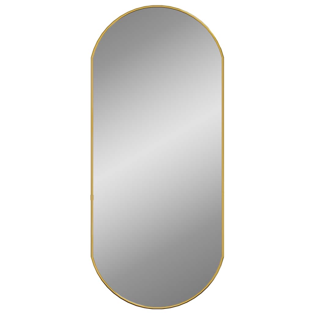 Specchio da Parete Dorato 80x35 cm Ovale | homemem39