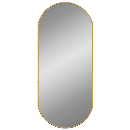 Specchio da Parete Dorato 80x35 cm Ovale | homemem39