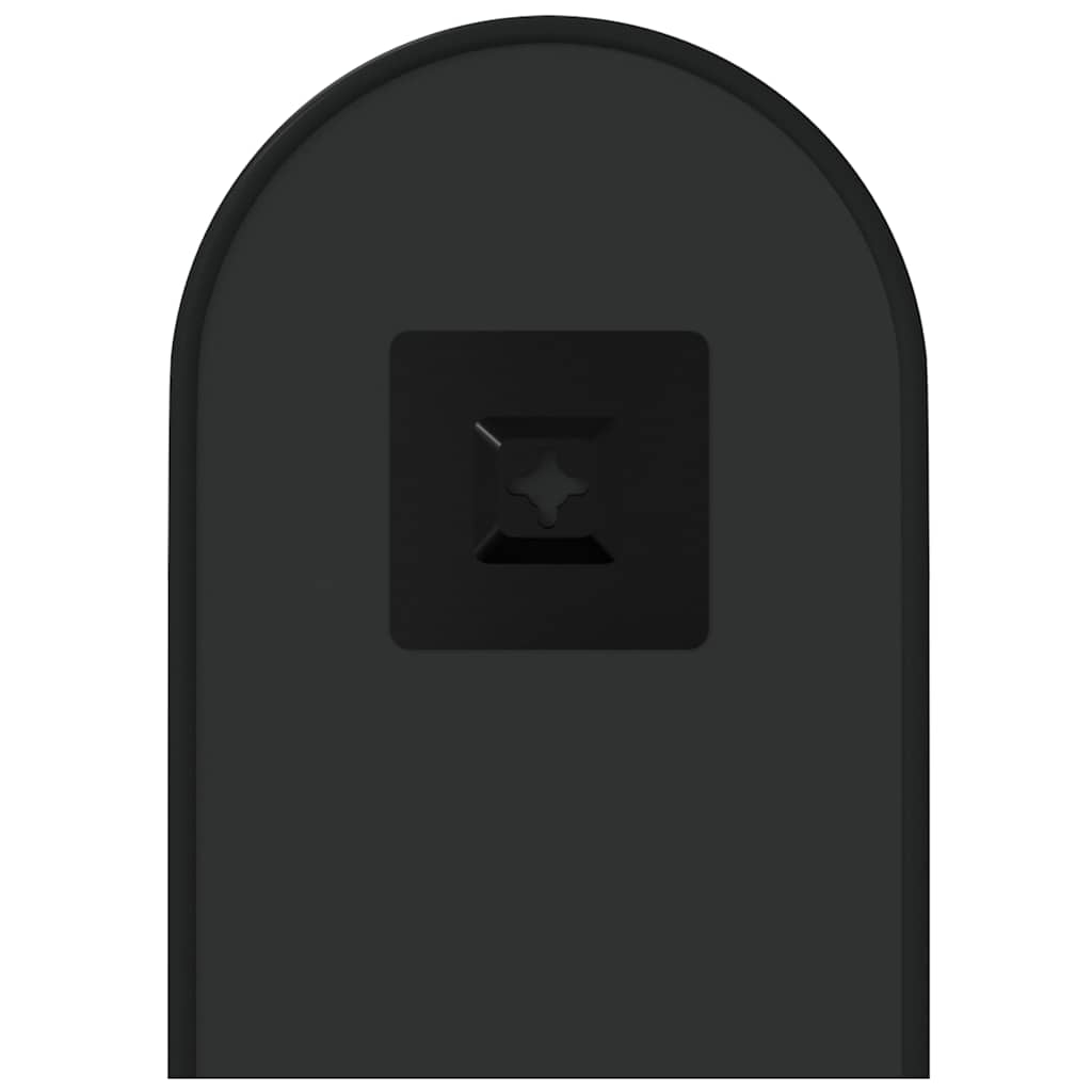 Specchio da Parete Nero 40x15 cm Ovale | homemem39