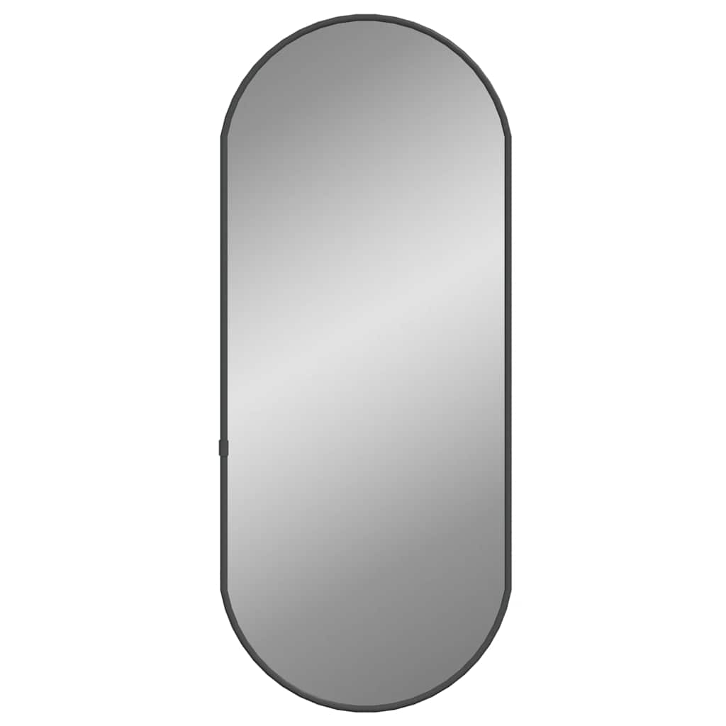 Specchio da Parete Nero 60x25 cm Ovale | homemem39