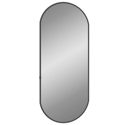 Specchio da Parete Nero 60x25 cm Ovale | homemem39