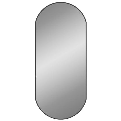 Specchio da Parete Nero 80x35 cm Ovale | homemem39