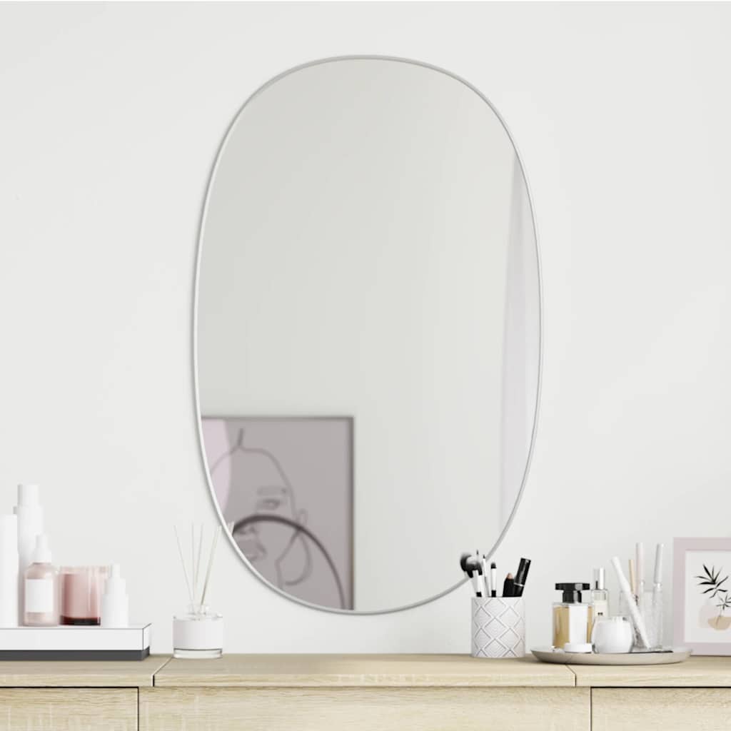 Specchio da Parete Argento 70x45 cm | homemem39