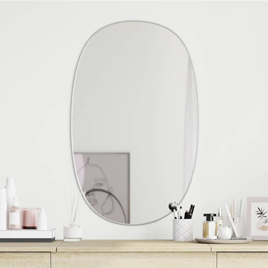 Specchio da Parete Argento 70x45 cm | homemem39