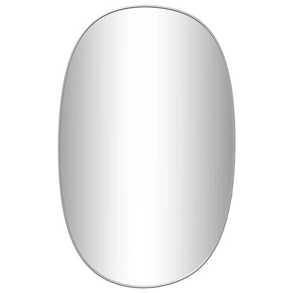 Specchio da Parete Argento 80x50 cm