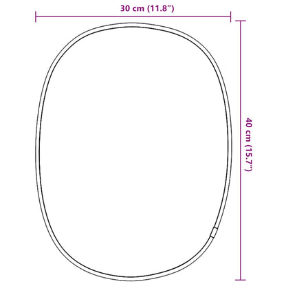 Specchio da Parete Dorato 40x30 cm | homemem39
