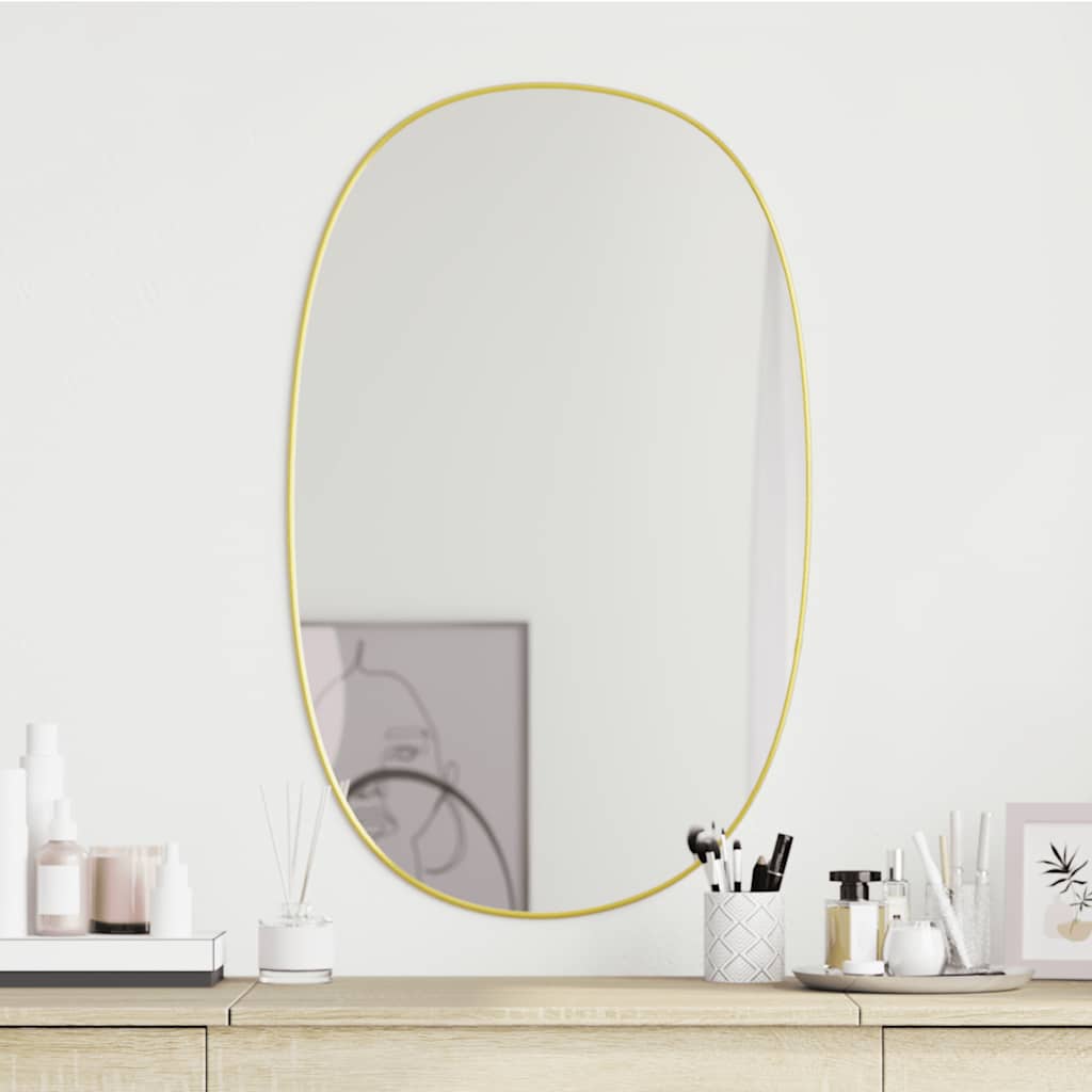 Specchio da Parete Dorato 80x50 cm | homemem39